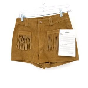 House Of Harlow 1960 Suede Fringe Hot Short SAMPLE